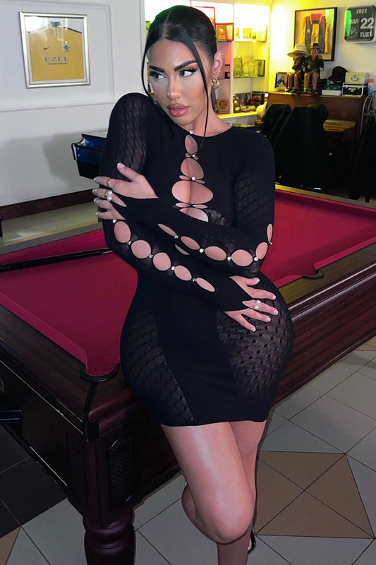 Teagan Mini Dress - Black